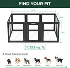 FXW AuraSpace Acrylic Indoor Dog Playpen for Puppies and Small Dogs, 24 Inch, 8 Panels, White
