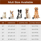 JOLLYVOGUE Dog & Cat Bed, Calming Anti-Anxiety Pet Bed for Small Dogs, Fluffy Donut Cushion for Small and Medium Pets (20")