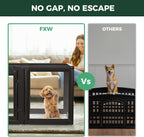 FXW AuraSpace Acrylic Indoor Dog Playpen for Puppies and Small Dogs, 24 Inch, 8 Panels, White