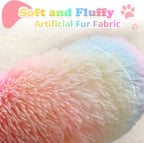 JOLLYVOGUE Dog & Cat Bed, Calming Anti-Anxiety Pet Bed for Small Dogs, Fluffy Donut Cushion for Small and Medium Pets (20")