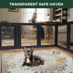 FXW AuraSpace Acrylic Indoor Dog Playpen for Puppies and Small Dogs, 24 Inch, 8 Panels, White