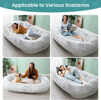 JOLLYVOGUE Dog & Cat Bed, Calming Anti-Anxiety Pet Bed for Small Dogs, Fluffy Donut Cushion for Small and Medium Pets (20")
