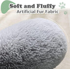 JOLLYVOGUE Dog & Cat Bed, Calming Anti-Anxiety Pet Bed for Small Dogs, Fluffy Donut Cushion for Small and Medium Pets (20")