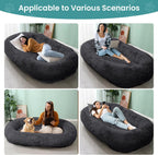 JOLLYVOGUE Dog & Cat Bed, Calming Anti-Anxiety Pet Bed for Small Dogs, Fluffy Donut Cushion for Small and Medium Pets (20")