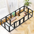 FXW AuraSpace Acrylic Indoor Dog Playpen for Puppies and Small Dogs, 24 Inch, 8 Panels, White